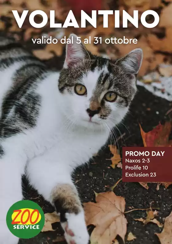Volantino Zoo Service a Rio Salso | Volantino Zoo Service | 2026-10-05T00:00:00.000Z - 2026-10-31T00:00:00.000Z