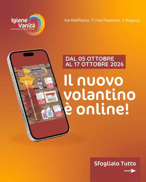 Volantino Igiene e Vanità | Dal 05 ottobre al 17 ottobre | 2026-10-05T00:00:00.000Z - 2026-10-17T00:00:00.000Z