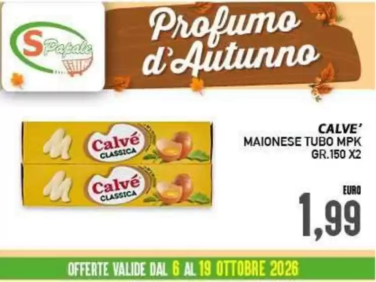 Volantino Supermercato Papale | Profumo d'Autunno | 2026-10-06T00:00:00.000Z - 2026-10-19T00:00:00.000Z