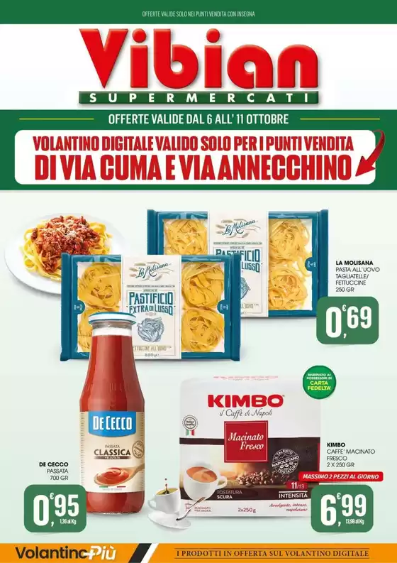 Volantino Vibian | Offerte valide dal 6 all'11 ottobre | 2026-10-06T00:00:00.000Z - 2026-10-11T00:00:00.000Z