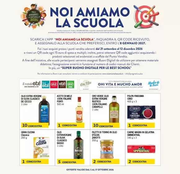 Volantino Etè a Vellezzo Bellini | Noi amiamo la scuola 2026 | 2026-10-06T00:00:00.000Z - 2026-10-17T00:00:00.000Z