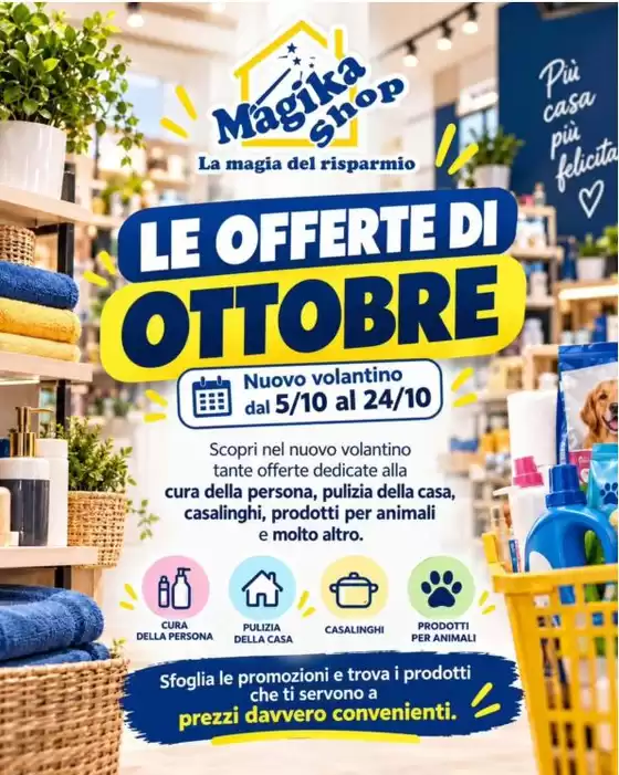 Volantino Magika Shop a Concorezzo | Le offerte di ottobre | 2026-10-05T00:00:00.000Z - 2026-10-24T00:00:00.000Z