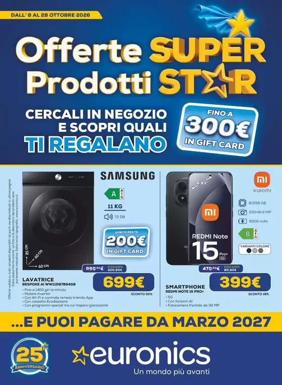 Volantino Euronics a Milano | Super Star | 2026-10-08T00:00:00.000Z - 2026-10-28T00:00:00.000Z