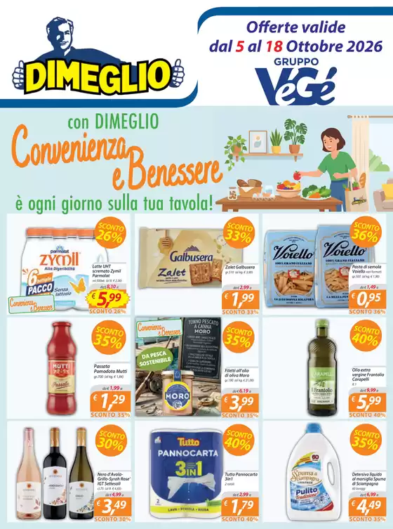 Volantino Dimeglio | Offerte valide dal 5 al 18 Ottobre 2026 | 2026-10-05T00:00:00.000Z - 2026-10-18T00:00:00.000Z