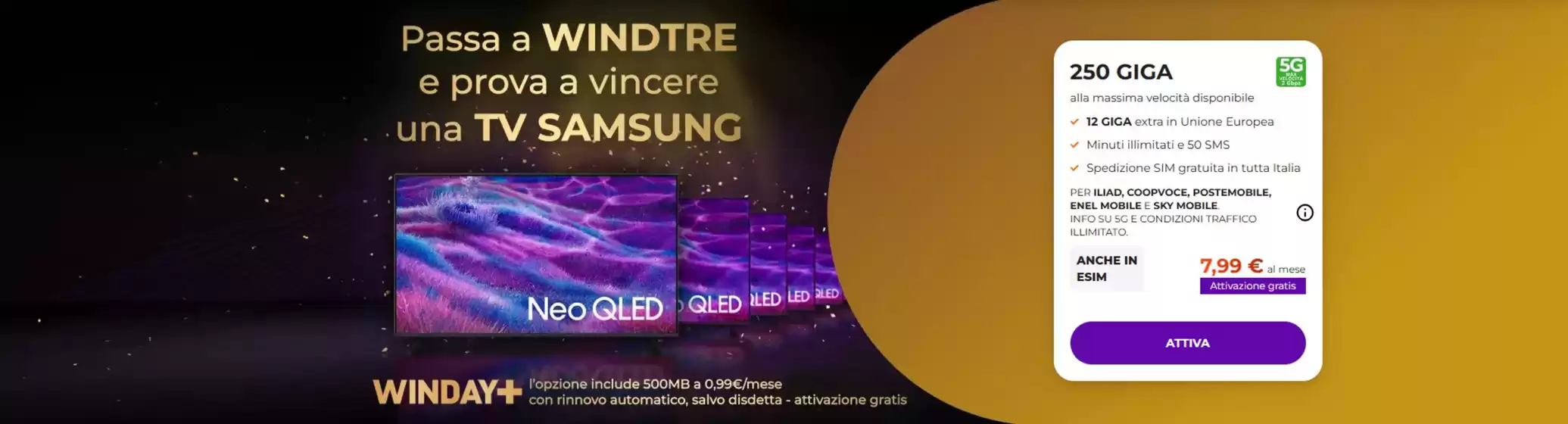 Volantino WindTre a Maglie | 250 giga | 2026-10-06T00:00:00.000Z - 2026-10-21T00:00:00.000Z