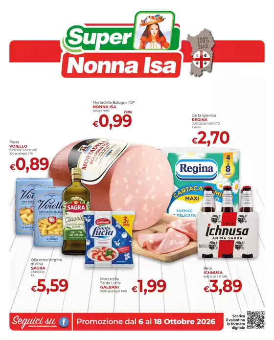 Volantino Nonna Isa | Promozione dal 6 al 18 Ottobre 2026 | 2026-10-06T00:00:00.000Z - 2026-10-18T00:00:00.000Z
