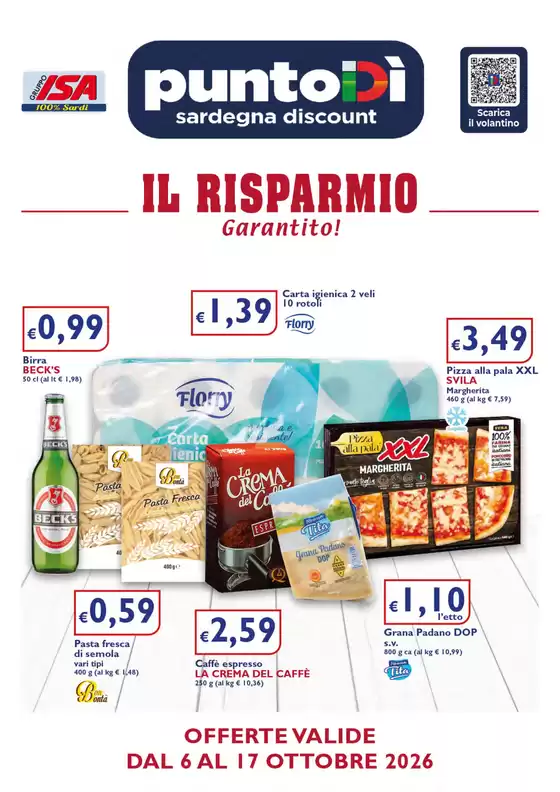 Volantino PuntoDì a Narcao | Il risparmio garantito! | 2026-10-06T00:00:00.000Z - 2026-10-17T00:00:00.000Z