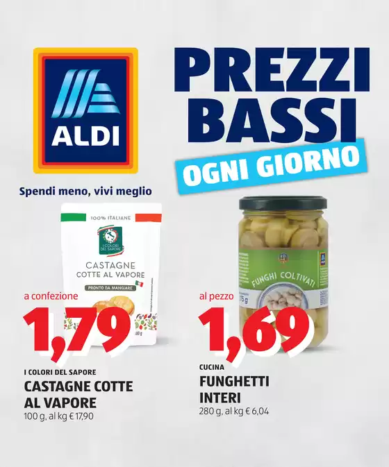 Volantino Aldi | Prezzi bassi ogni giorno | 2026-10-19T00:00:00.000Z - 2026-10-25T00:00:00.000Z
