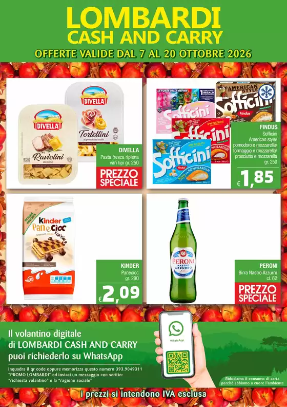 Volantino Lombardi Cash and Carry | OFFERTE VALIDE DAL 7 AL 20 OTTOBRE 2026 | 2026-10-07T00:00:00.000Z - 2026-10-20T00:00:00.000Z
