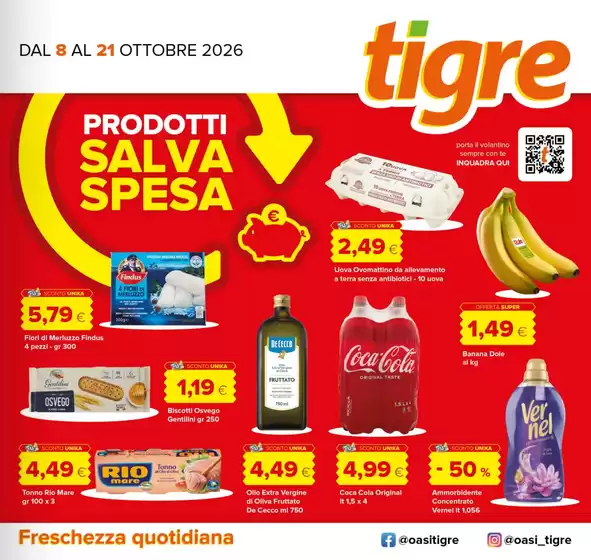 Volantino Tigre a Pietravairano | Prodotto salva spesa | 2026-10-08T00:00:00.000Z - 2026-10-21T00:00:00.000Z