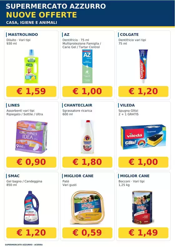 Volantino Supermercato Azzurro a Pietravairano | Nuove offerte | 2026-10-07T00:00:00.000Z - 2026-10-11T00:00:00.000Z