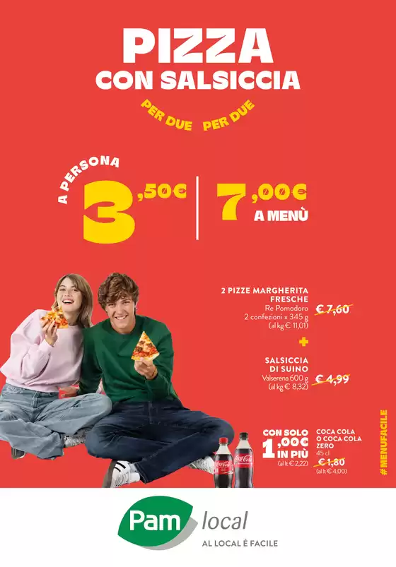 Volantino Pam Local a Pietravairano | Pizza con salsiccia | 2026-10-07T00:00:00.000Z - 2026-10-21T00:00:00.000Z
