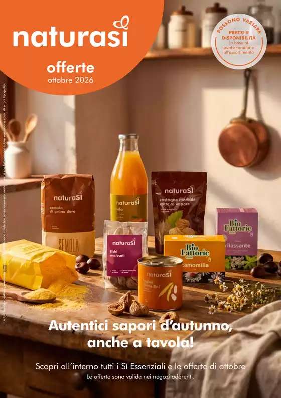 Volantino NaturaSì a Pietravairano | Ottobre 2026 | 2026-10-01T00:00:00.000Z - 2026-10-31T00:00:00.000Z