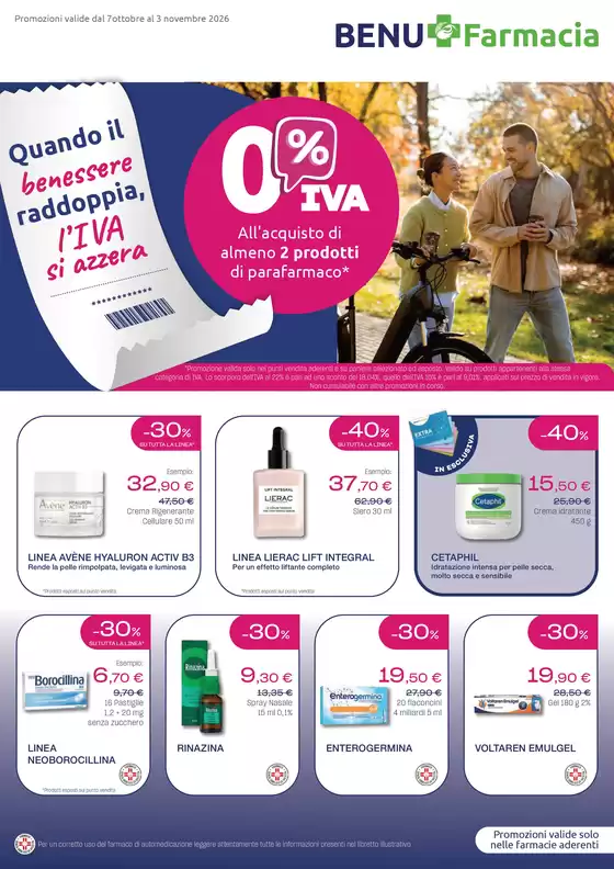 Volantino BENU Farmacia a Spriana | Promozione valdie dal 7 ottobre al 3 novembre 2026 | 2026-10-07T00:00:00.000Z - 2026-11-03T00:00:00.000Z