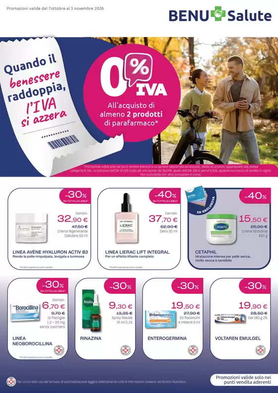 Volantino BENU Farmacia a Cassano d'Adda | Promozione valdie dal 7 ottobre al 3 novembre 2026 | 2026-10-07T00:00:00.000Z - 2026-11-03T00:00:00.000Z