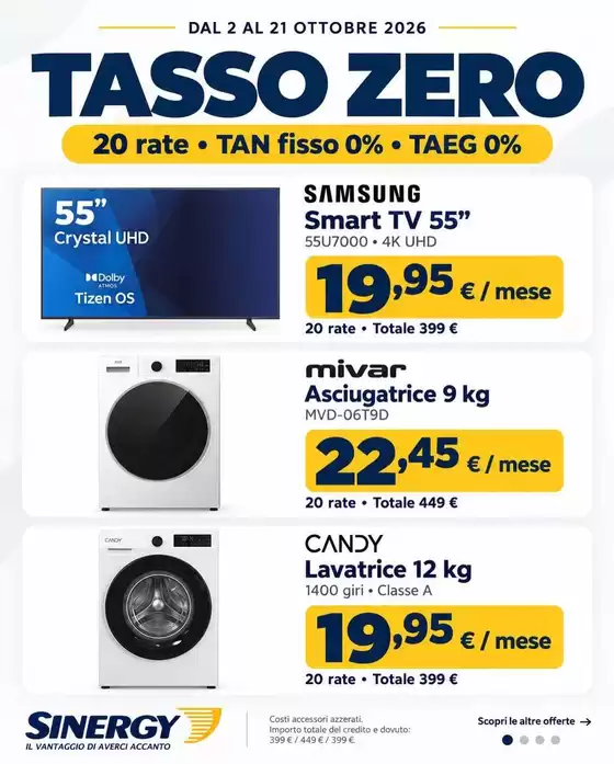 Volantino Yammo a Dolianova | Tasso zero | 2026-10-02T00:00:00.000Z - 2026-10-21T00:00:00.000Z