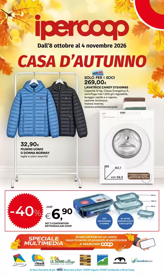 Volantino Ipercoop | Casa d'Autunno | 2026-10-08T00:00:00.000Z - 2026-11-04T00:00:00.000Z