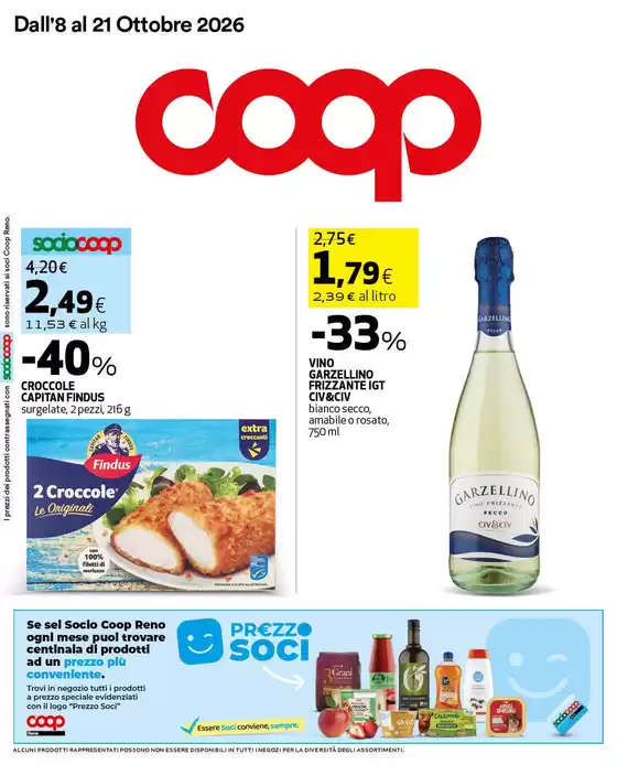 Volantino Coop a Bevilacqua | Dall’8 al 21 ottobre | 2026-10-08T00:00:00.000Z - 2026-10-21T00:00:00.000Z