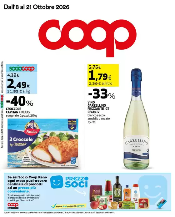 Volantino Coop a Gaggio Montano | Dall’8 al 21 ottobre | 2026-10-08T00:00:00.000Z - 2026-10-21T00:00:00.000Z