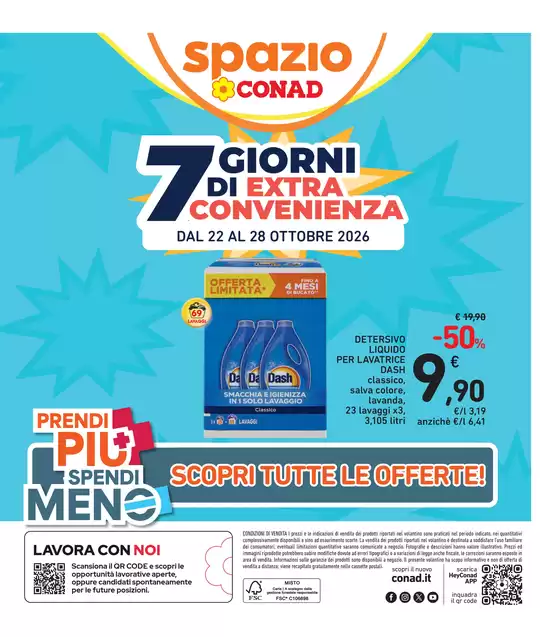 Volantino Spazio Conad a Pordenone | SUPER MARCHE SUPER PREZZI | 2026-10-22T00:00:00.000Z - 2026-10-28T00:00:00.000Z