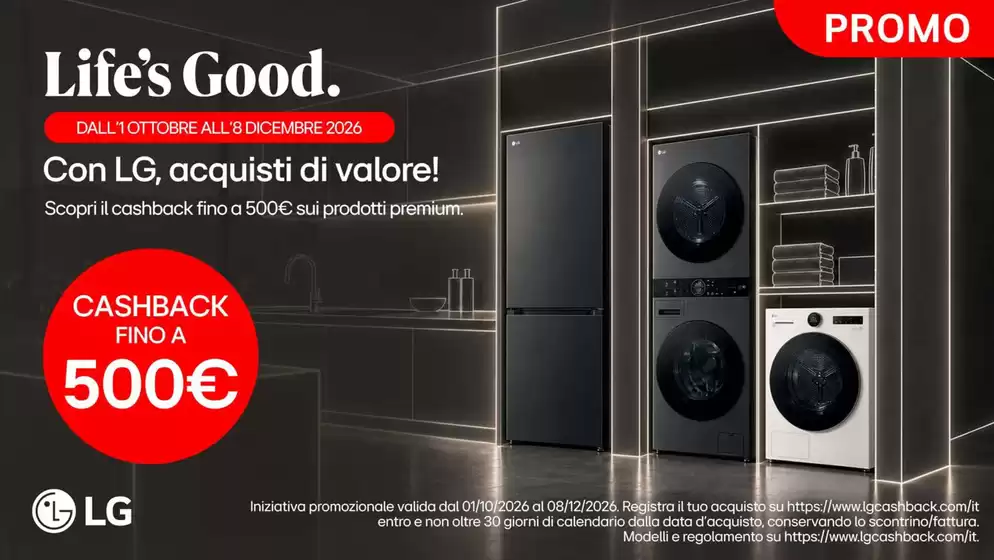 Volantino Pancani a Brugherio | Life's Good. | 2026-10-07T00:00:00.000Z - 2026-12-08T00:00:00.000Z