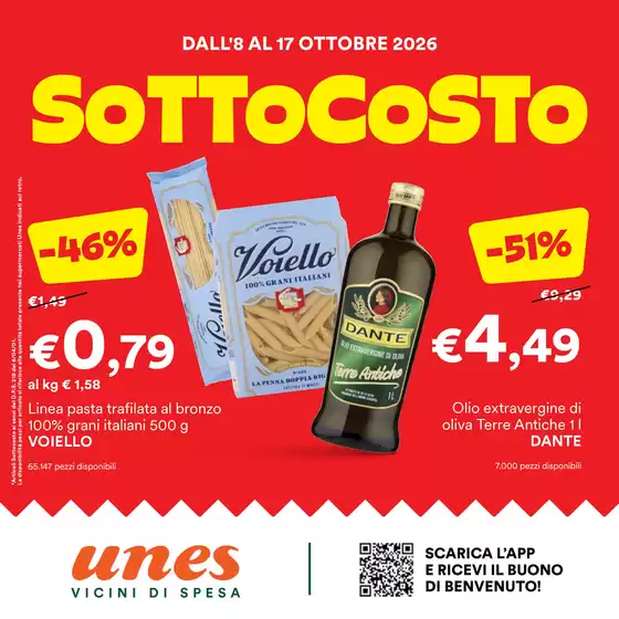 Volantino Unes | Sottocosto | 2026-10-08T00:00:00.000Z - 2026-10-17T00:00:00.000Z
