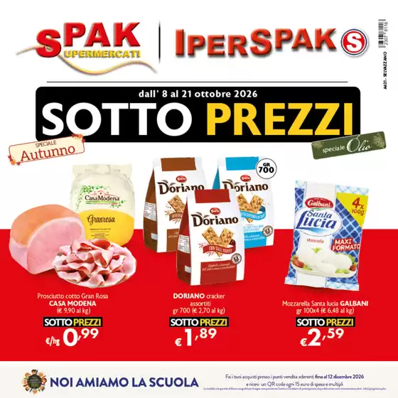 Volantino Spak | Sotto prezzi | 2026-10-08T00:00:00.000Z - 2026-10-21T00:00:00.000Z
