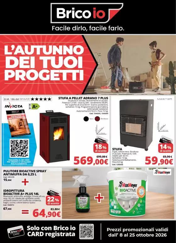 Volantino Bricoio a Toirano | L'autunno dei tuoi progetti | 2026-10-08T00:00:00.000Z - 2026-10-25T00:00:00.000Z