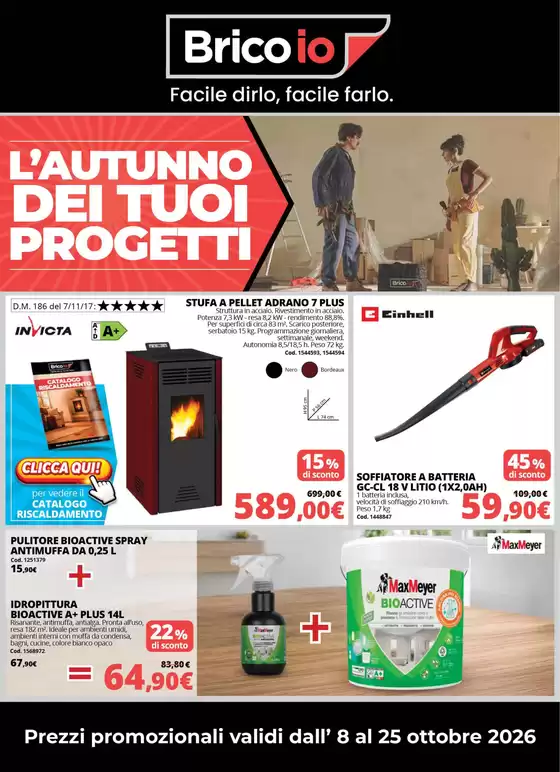 Volantino Bricoio a Siena | L'autunno dei tuoi progetti | 2026-10-08T00:00:00.000Z - 2026-10-25T00:00:00.000Z