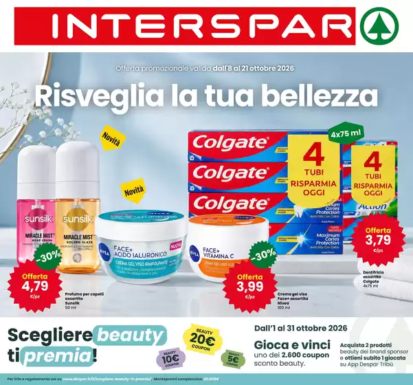 Volantino Interspar | Risveglia la tua bellezza | 2026-10-01T00:00:00.000Z - 2026-10-31T00:00:00.000Z