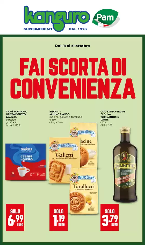 Volantino Kanguro | Fai scorta di convenienza | 2026-10-08T00:00:00.000Z - 2026-10-21T00:00:00.000Z