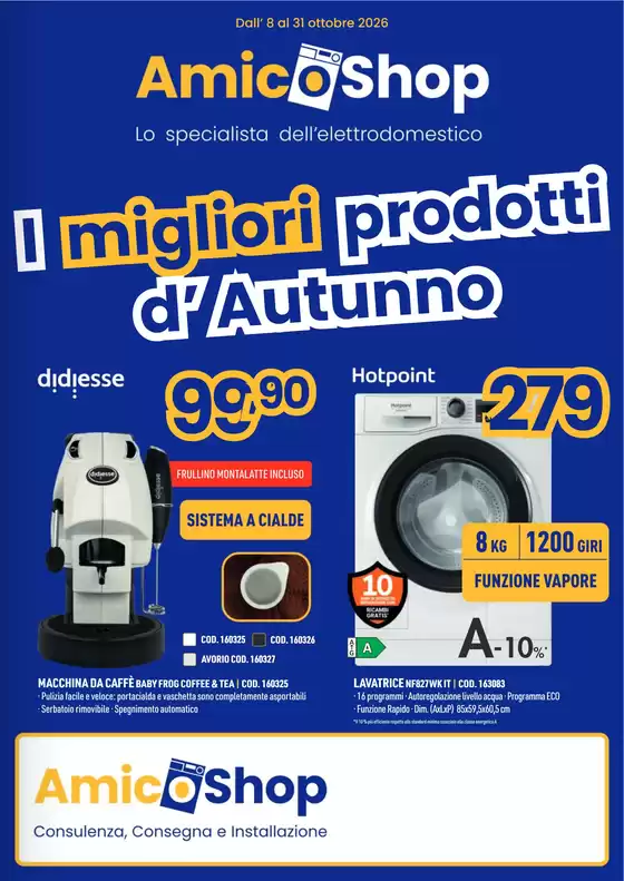 Volantino Amico Shop a Gombito | I migliori prodotti d'autunno | 2026-10-08T00:00:00.000Z - 2026-10-31T00:00:00.000Z