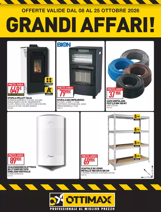 Volantino Ottimax | Grandi affari | 2026-10-08T00:00:00.000Z - 2026-10-25T00:00:00.000Z
