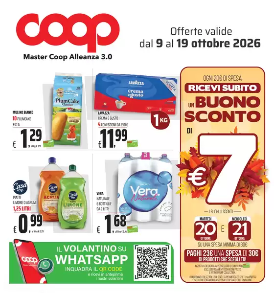 Volantino Coop a Leverano | Offerte valide dal 9 al 19 Ottobre | 2026-10-09T00:00:00.000Z - 2026-10-19T00:00:00.000Z