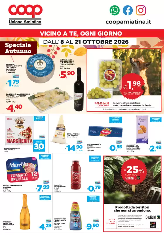 Volantino Coop | VICINO A TE, OGNI GIORNO | 2026-10-08T00:00:00.000Z - 2026-10-21T00:00:00.000Z