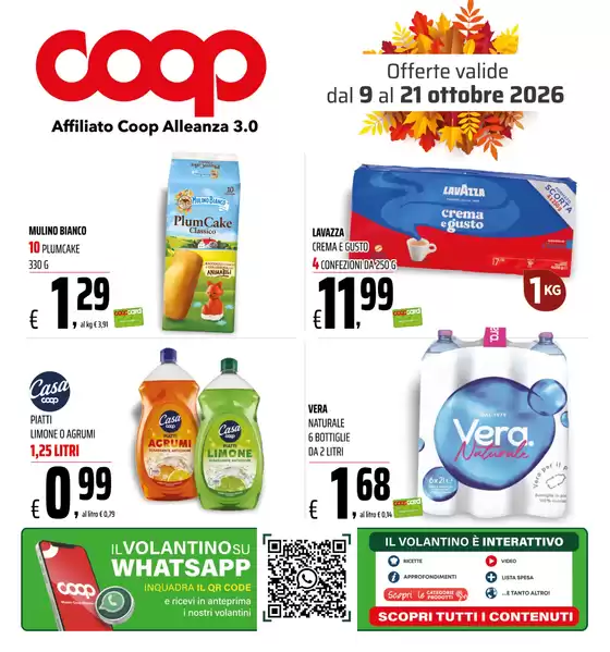 Volantino Coop a Torre Santa Susanna | Offerte valide dal 9 al 19 Ottobre | 2026-10-09T00:00:00.000Z - 2026-10-21T00:00:00.000Z