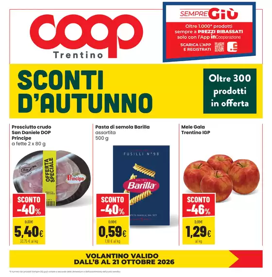 Volantino Coop | Sconti d'autunno | 2026-10-08T00:00:00.000Z - 2026-10-21T00:00:00.000Z