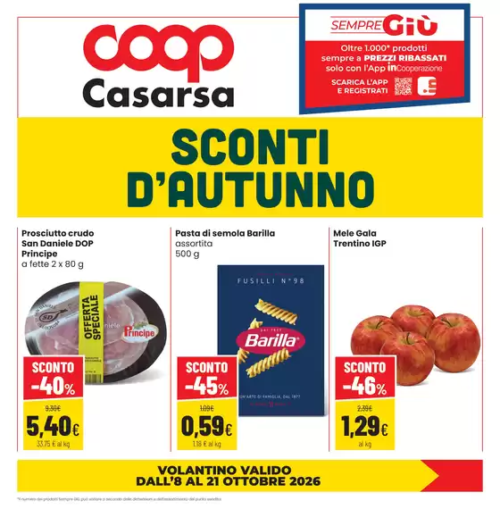 Volantino Coop a Spresiano | Sconti d'autunno | 2026-10-08T00:00:00.000Z - 2026-10-21T00:00:00.000Z