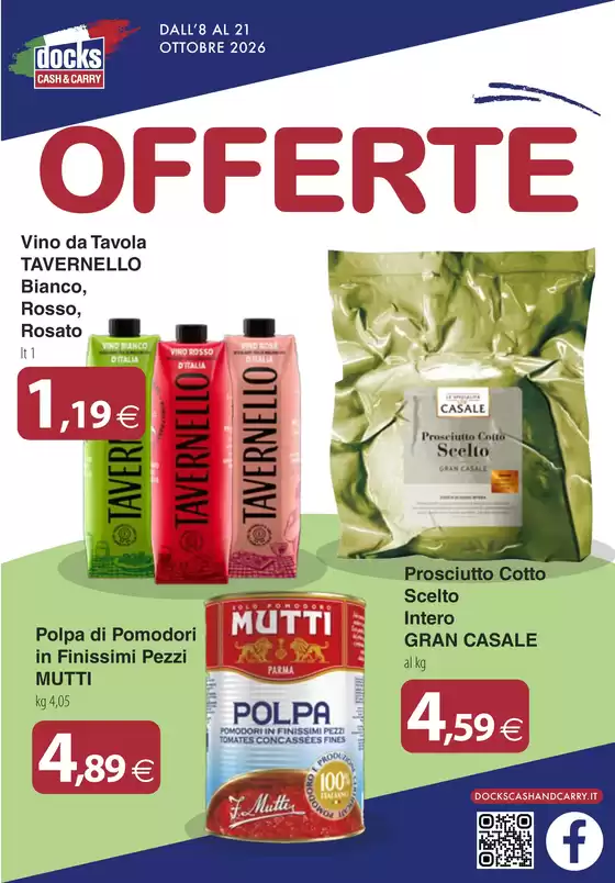 Volantino Docks Cash&Carry a Giarratana | Offerte | 2026-10-08T00:00:00.000Z - 2026-10-21T00:00:00.000Z