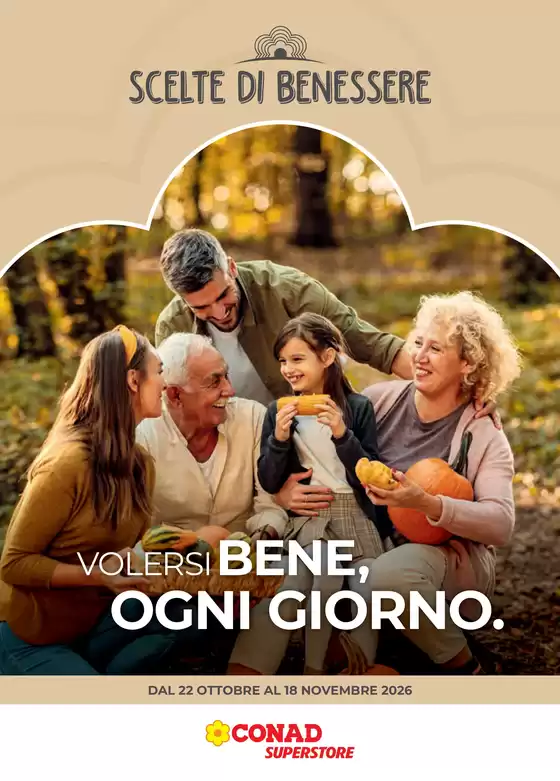 Volantino Conad Superstore a Frascati | CATALOGO SCELTE DI BENESSERE SUPERSTORE LAZIO | 2026-10-22T00:00:00.000Z - 2026-11-18T00:00:00.000Z