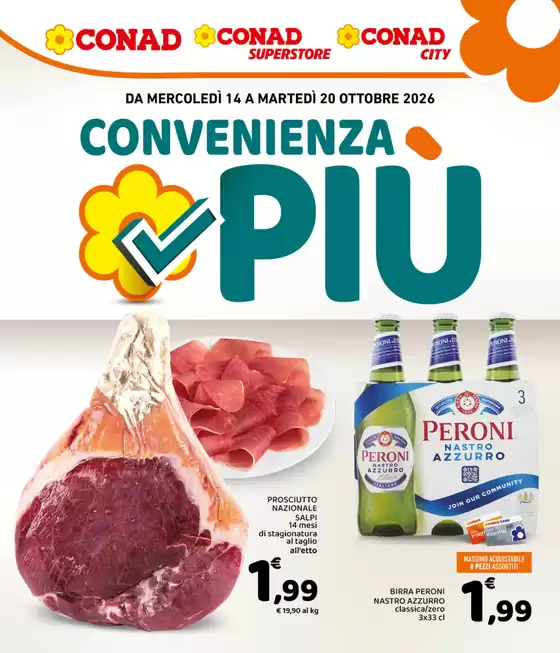 Volantino Conad a Tavernanova | Convenienza Più | 2026-10-14T00:00:00.000Z - 2026-10-20T00:00:00.000Z