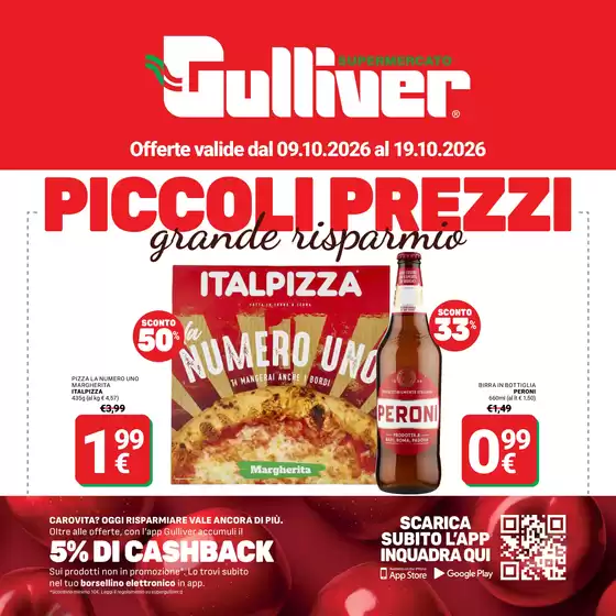 Volantino Gulliver a Vigodarzere | Piccoli prezzi | 2026-10-09T00:00:00.000Z - 2026-10-19T00:00:00.000Z