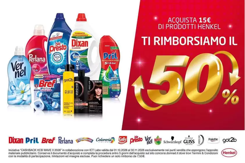 Volantino Iper Tosano a Maruggio | Ti rimborsiamo il 50% | 2026-10-01T00:00:00.000Z - 2026-11-30T00:00:00.000Z