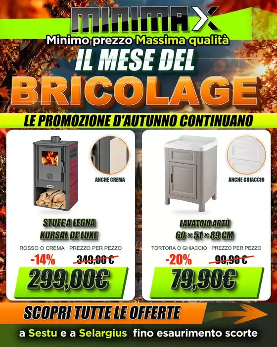 Volantino Minimax a Castelnuovo Calcea | Il mese del bricolage | 2026-10-09T00:00:00.000Z - 2026-11-02T00:00:00.000Z