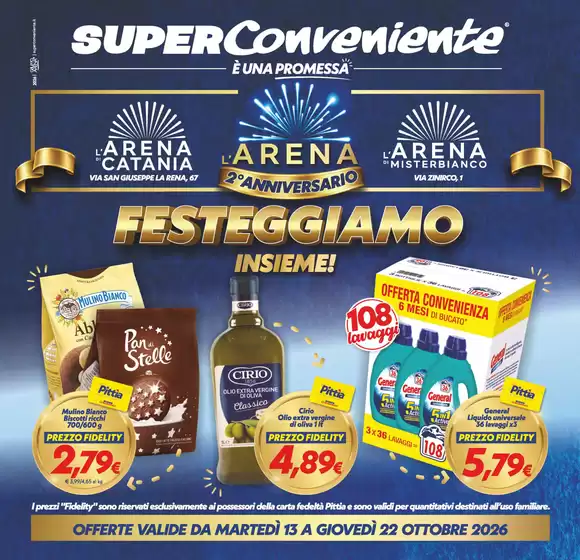 Volantino SuperConveniente a Alonte | Festeggiamo insieme! | 2026-10-13T00:00:00.000Z - 2026-10-22T00:00:00.000Z