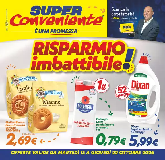 Volantino SuperConveniente a | Risparmio imbattibile! | 2026-10-13T00:00:00.000Z - 2026-10-22T00:00:00.000Z