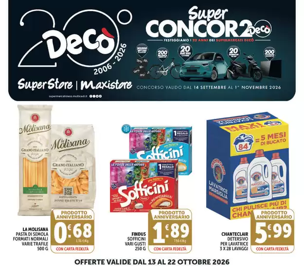 Volantino Decò a Colleferro | Super concor2o | 2026-10-13T00:00:00.000Z - 2026-10-22T00:00:00.000Z