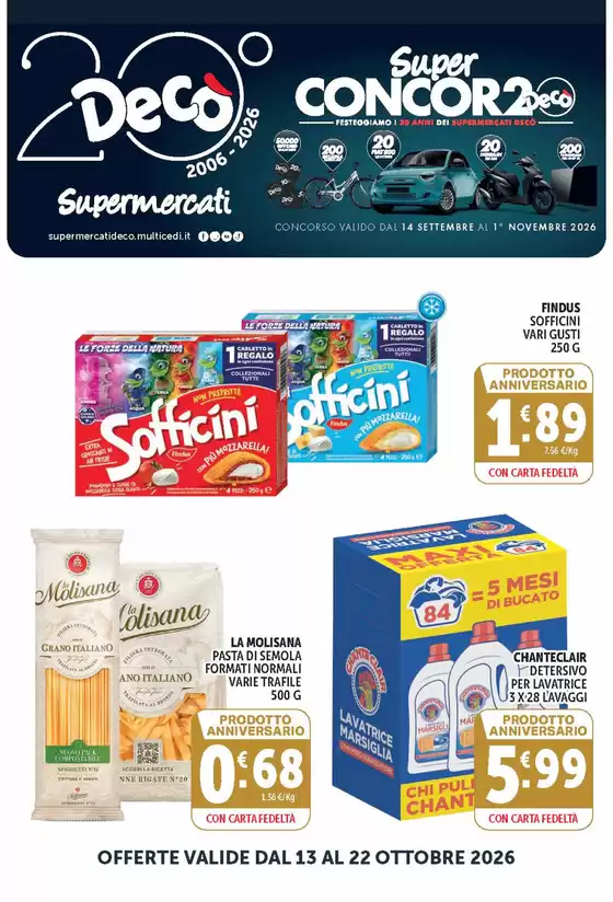Volantino Decò a Guidonia Montecelio | Super concor2o | 2026-10-13T00:00:00.000Z - 2026-10-22T00:00:00.000Z