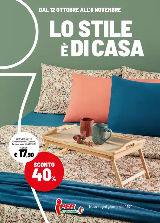 Volantino Iper La grande i | LO STILE È DI CASA | 2026-10-12T00:00:00.000Z - 2026-11-08T00:00:00.000Z
