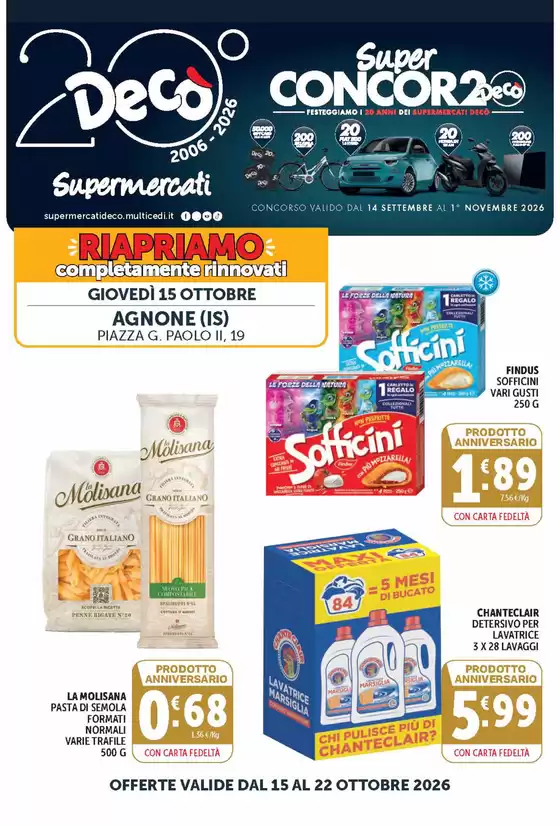 Volantino Decò | Nuova apertura | 2026-10-15T00:00:00.000Z - 2026-10-22T00:00:00.000Z